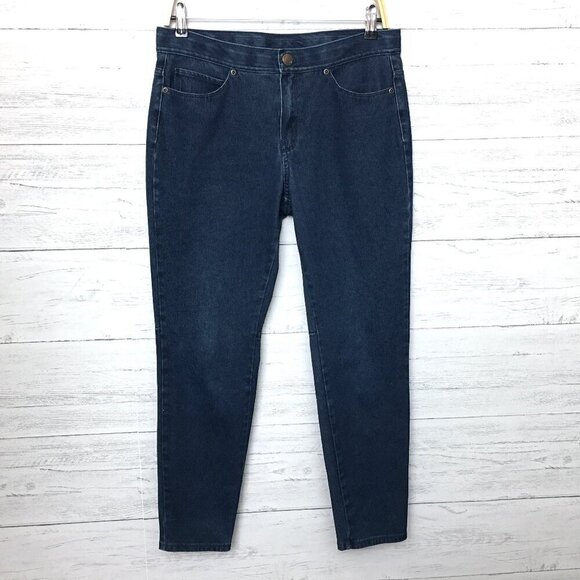 J. Jill Denim Women's Jean Leggings Straight Leg Lightweight size 8 length 27" - Picture 1 of 8